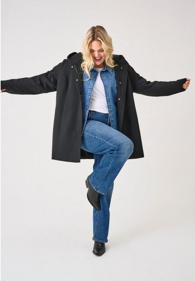 ONLY CARMAKOMA PLUS SIZE lange jas met capuchon model 'CARSEDONA LIGHT COAT' - Foto 4