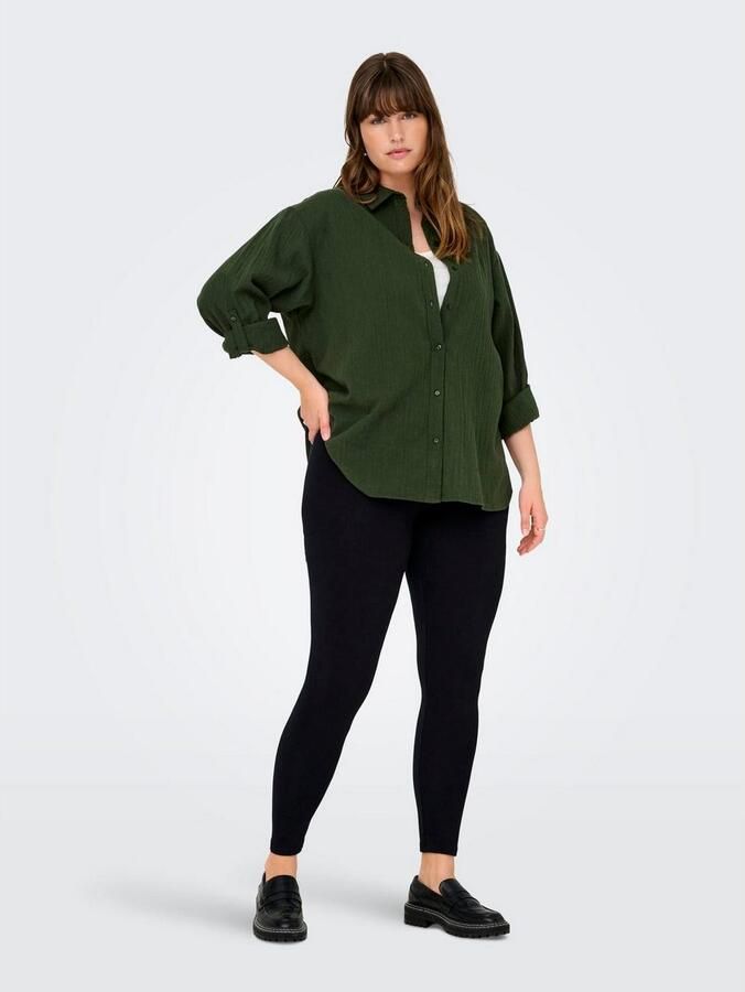 ONLY CARMAKOMA Legging CARTIME in een katoenmix - Foto 5