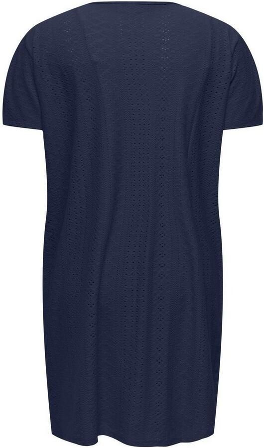 ONLY CARMAKOMA Midi-jurk CARZABBI LIFE SS V-NECK BLK DRESS JRS