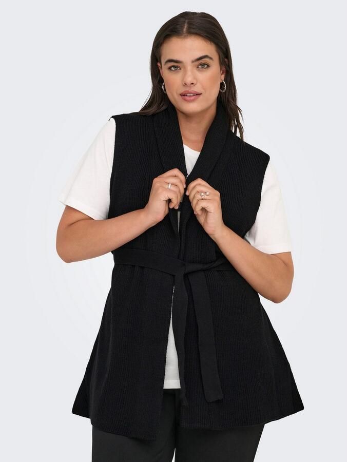 ONLY CARMAKOMA Mouwloos vest CARKATIA SL RIB WRAP VEST KNT - Foto 2