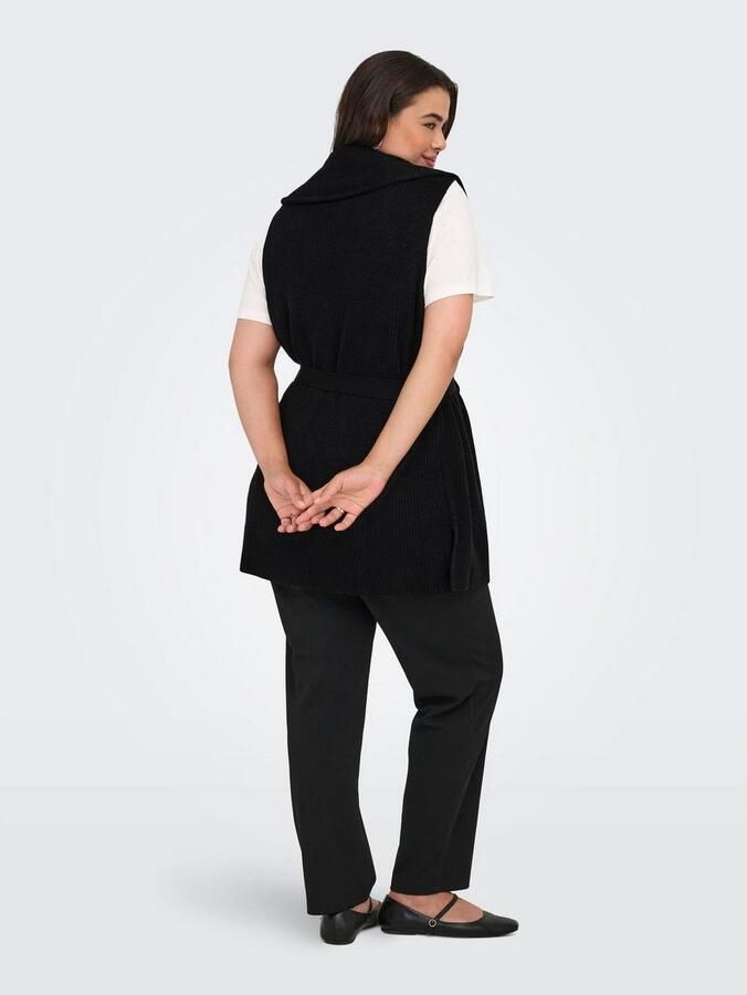 ONLY CARMAKOMA Mouwloos vest CARKATIA SL RIB WRAP VEST KNT - Foto 4