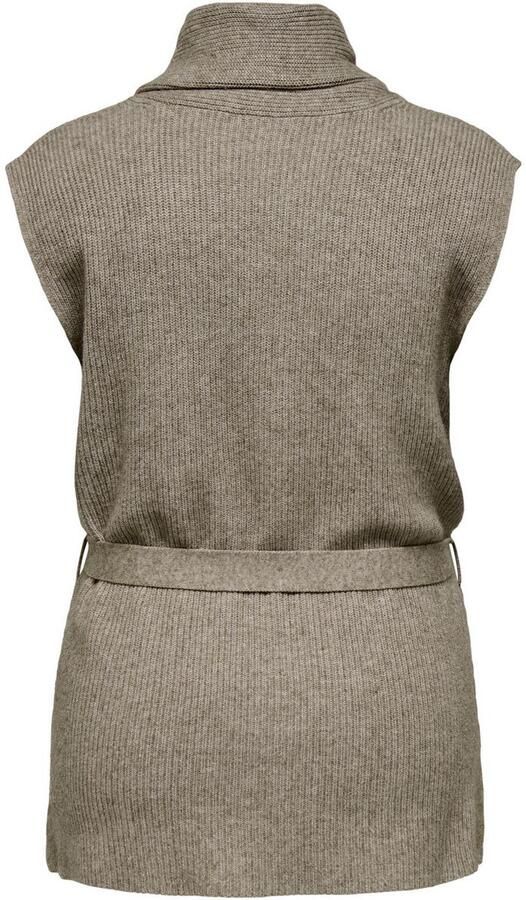 ONLY CARMAKOMA Mouwloos vest CARKATIA SL RIB WRAP VEST KNT - Foto 5