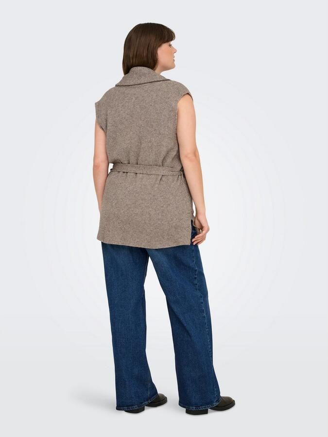 ONLY CARMAKOMA Mouwloos vest CARKATIA SL RIB WRAP VEST KNT - Foto 4