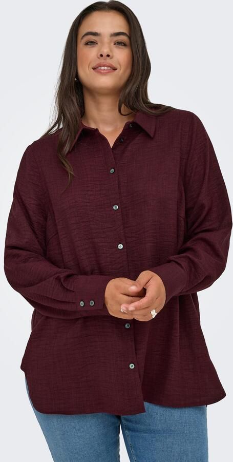 ONLY CARMAKOMA Overhemdblouse CARBAY LS SHIRT WVN BF - Foto 6