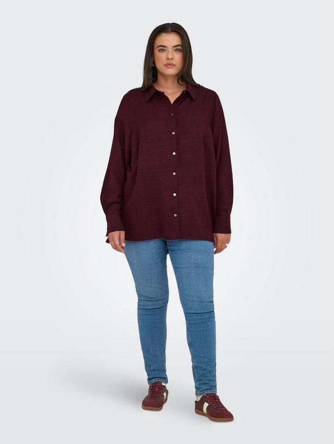 ONLY CARMAKOMA Overhemdblouse CARBAY LS SHIRT WVN BF - Foto 4