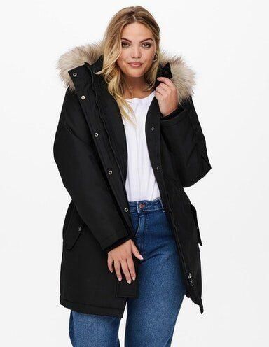 ONLY CARMAKOMA Parka CARIRENA met imitatiebont bij de capuchon - Foto 5