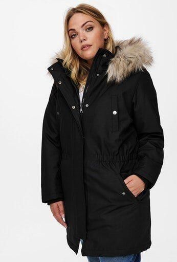 ONLY CARMAKOMA Parka CARIRENA met imitatiebont bij de capuchon - Foto 7