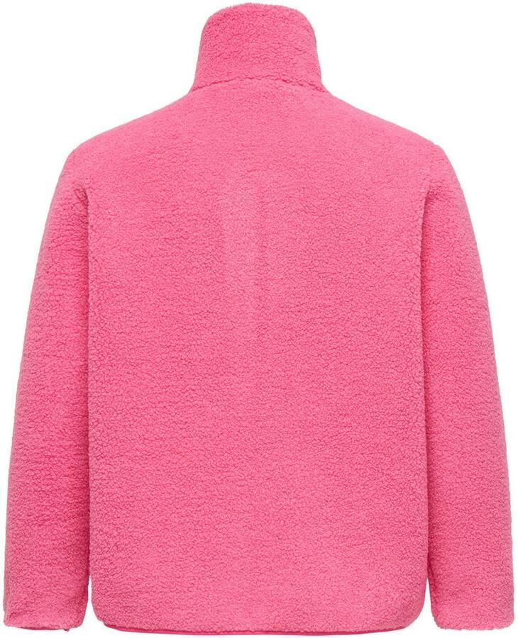 ONLY CARMAKOMA Pluchen jack CARHOLLY TEDDY L S ZIP SWT