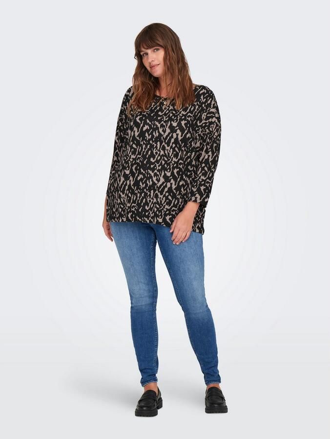 ONLY CARMAKOMA Shirt met 3 4-mouwen CARALBA 3 4 TOP NOOS - Foto 4