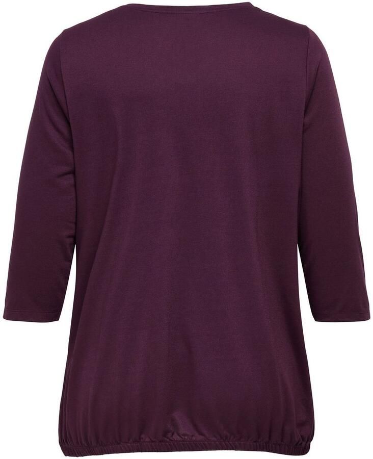 ONLY CARMAKOMA Shirt met 3 4 mouwen CARCARLINNE V-NECK 3 4 TOP JRS BF