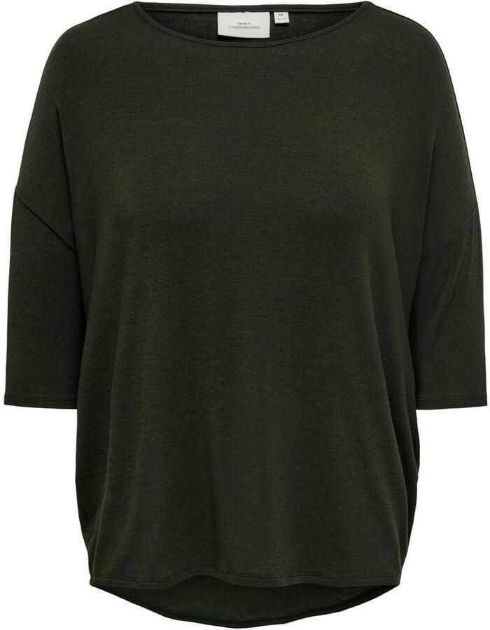 ONLY CARMAKOMA Shirt met 3 4 mouwen CARLAMOUR 3 4 TOP JRS NOOS