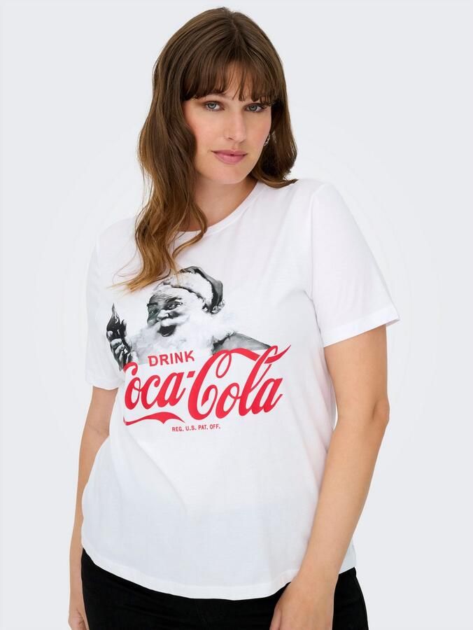 ONLY CARMAKOMA Shirt met korte mouwen CARCOCA COLA XMAS LIFE S S TOP JRS - Foto 6