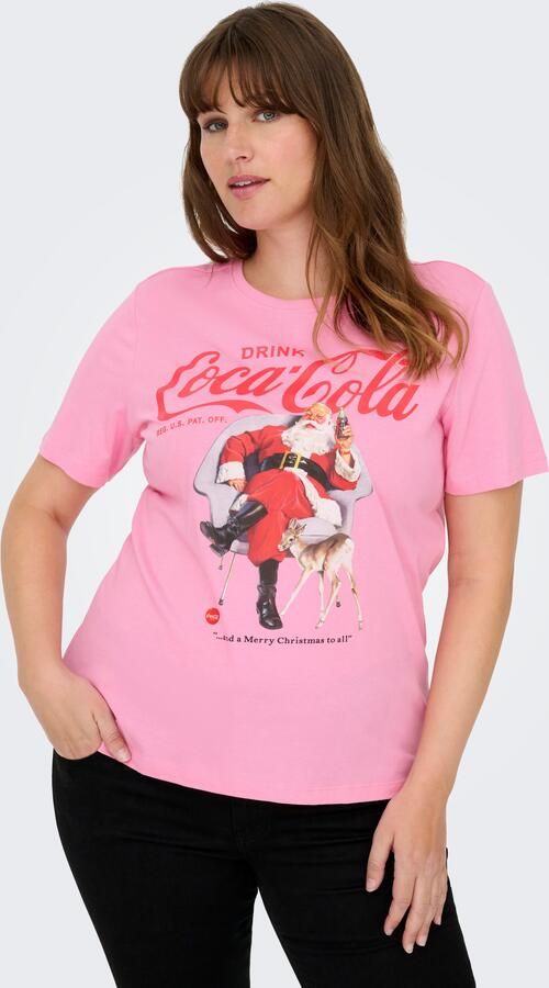 ONLY CARMAKOMA Shirt met korte mouwen CARCOCA COLA XMAS LIFE S S TOP JRS - Foto 7