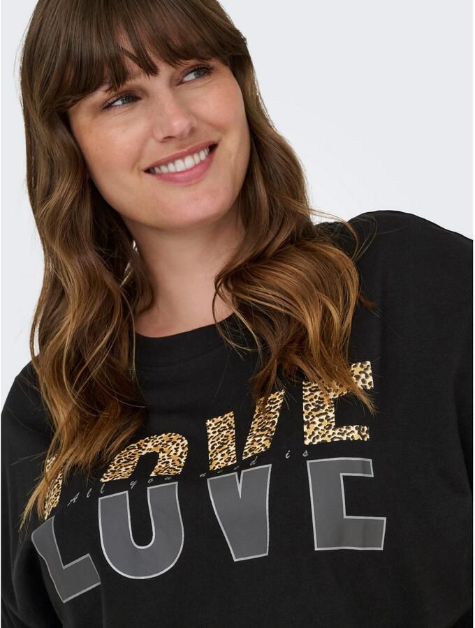 ONLY CARMAKOMA Shirt met korte mouwen CARKOURTNEY SS O-NECK REG TEE JRS - Foto 2
