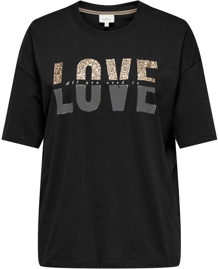 ONLY CARMAKOMA Shirt met korte mouwen CARKOURTNEY SS O-NECK REG TEE JRS