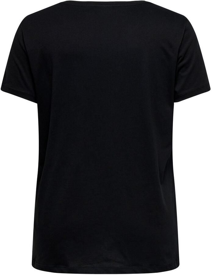 ONLY CARMAKOMA Shirt met korte mouwen CARLYDIA LIFE SS V-NECK REG TEE JRS