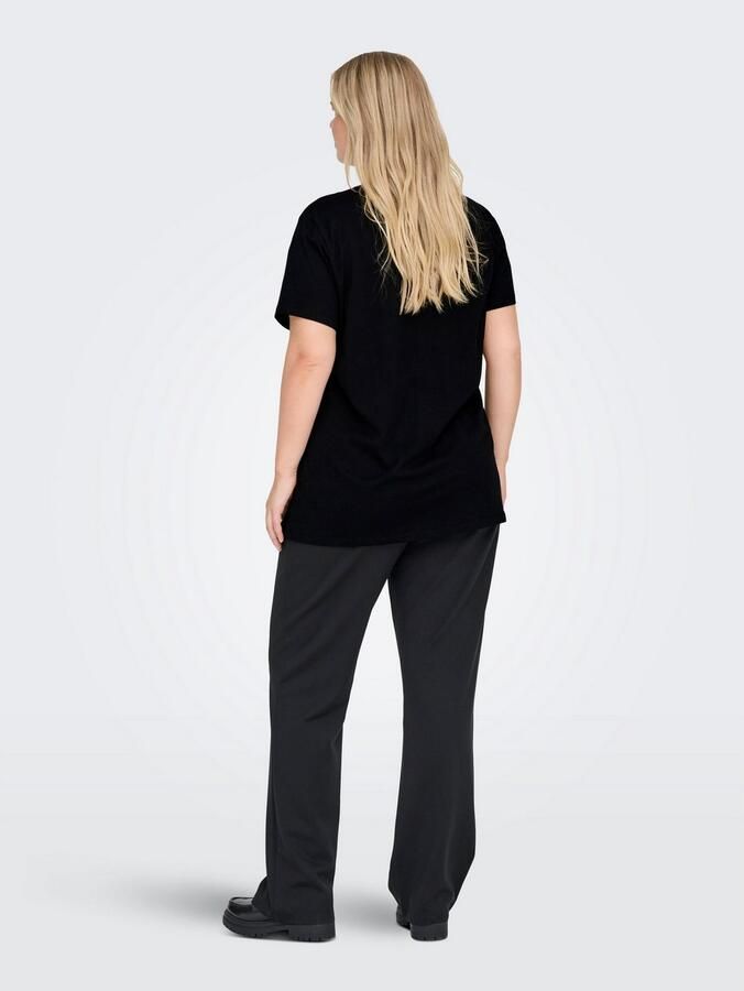 ONLY CARMAKOMA Shirt met korte mouwen CARLYDIA LIFE SS V-NECK REG TEE JRS - Foto 5