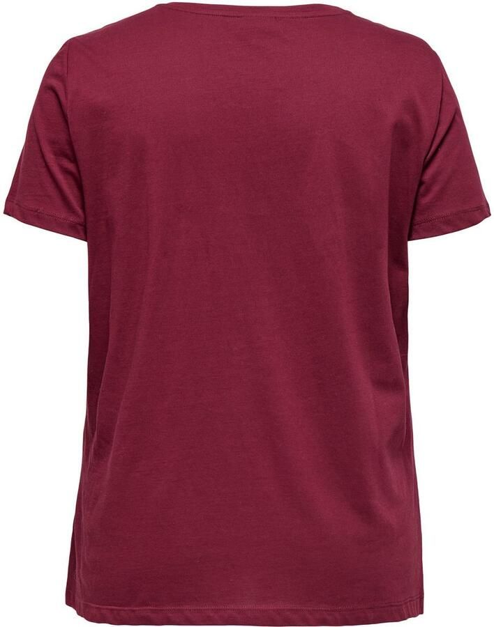 ONLY CARMAKOMA Shirt met korte mouwen CARLYDIA LIFE SS V-NECK REG TEE JRS