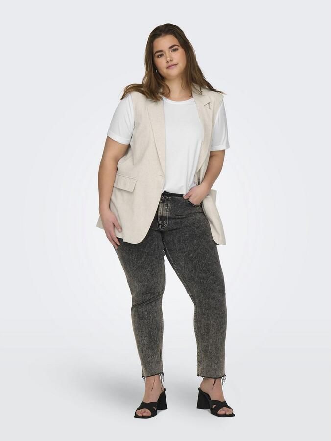 ONLY CARMAKOMA Shirt met korte mouwen CARMOSTER S S FOLD UP TOP JRS NOOS - Foto 5