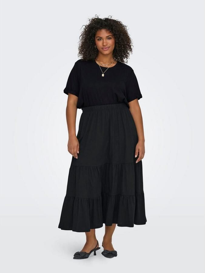 ONLY CARMAKOMA Shirt met korte mouwen CARMOSTER S S FOLD UP TOP JRS NOOS - Foto 5