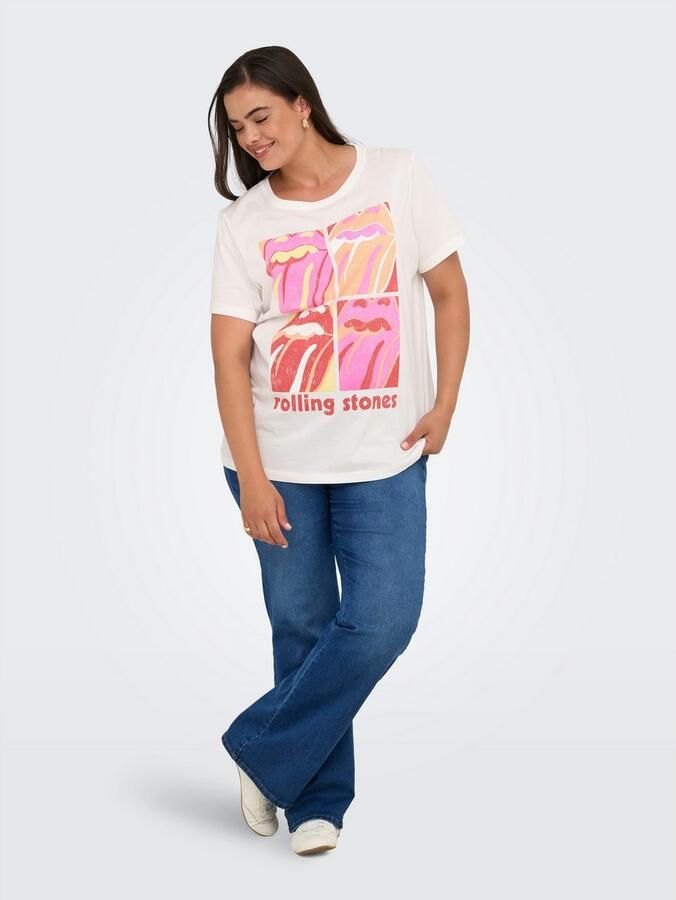 ONLY CARMAKOMA Shirt met korte mouwen CARROLL LIFE SS O-NECK REG TEE LC JRS - Foto 5