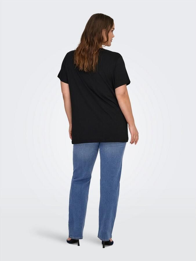 ONLY CARMAKOMA Shirt met korte mouwen CARROLL LIFE SS O-NECK REG TEE LC JRS - Foto 4