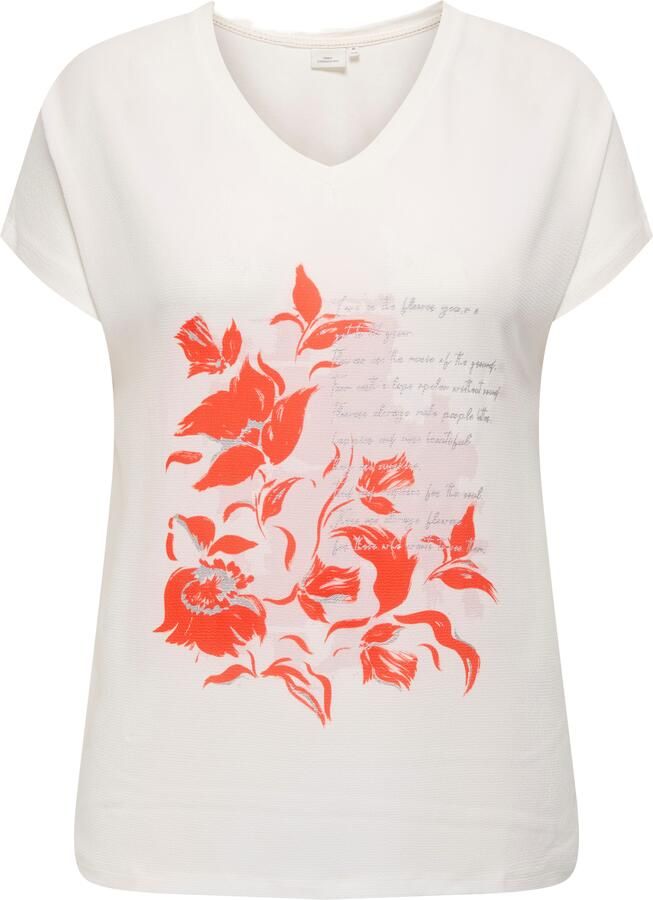 ONLY CARMAKOMA Shirt met korte mouwen CARVIGGA S S O-NECK MIX TEE JRS BS - Foto 2