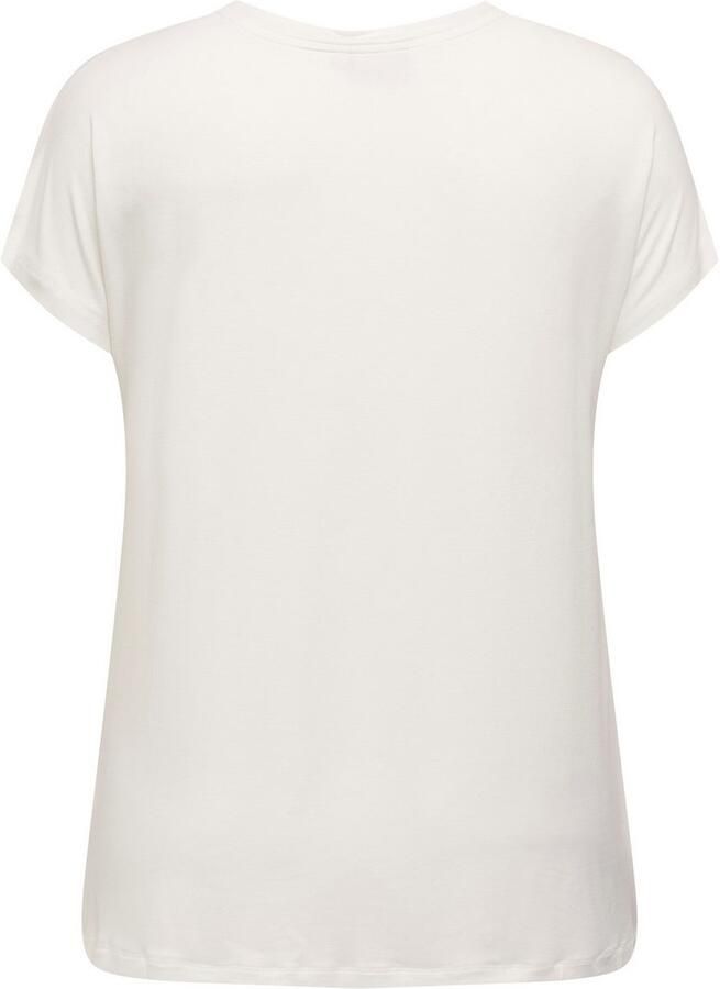 ONLY CARMAKOMA Shirt met korte mouwen CARVIGGA S S O-NECK MIX TEE JRS BS