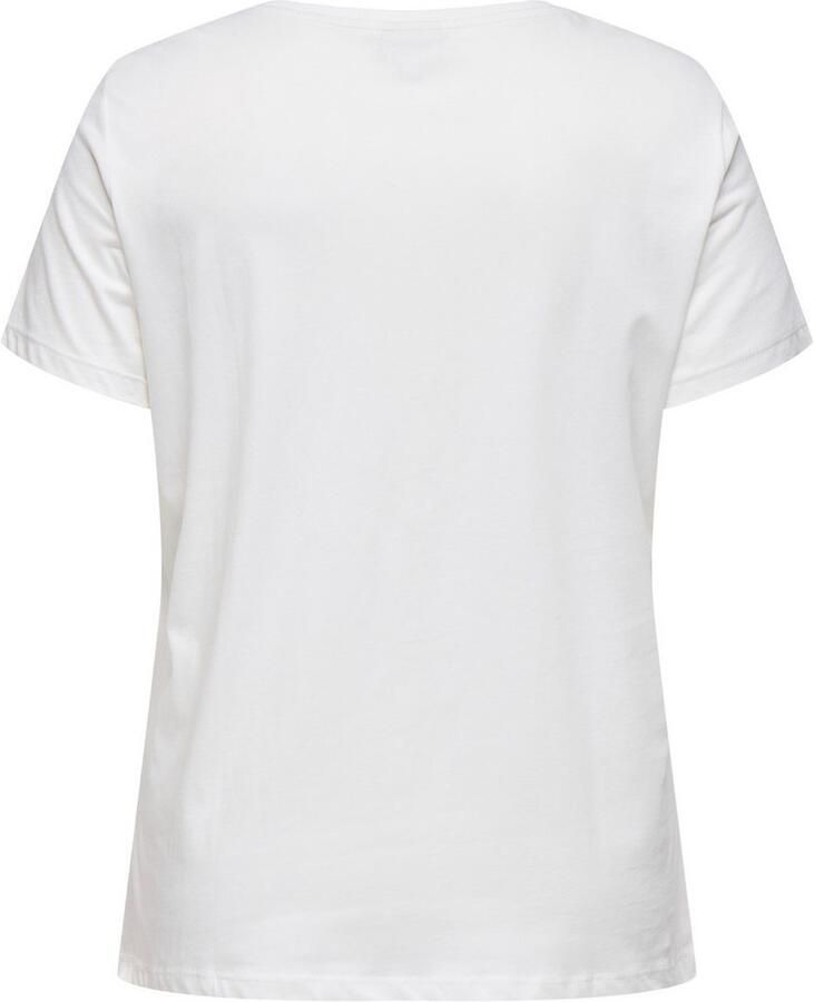 ONLY CARMAKOMA Shirt met korte mouwen CARXMAS HOLIDAY O-NECK SS REG TEE JRS