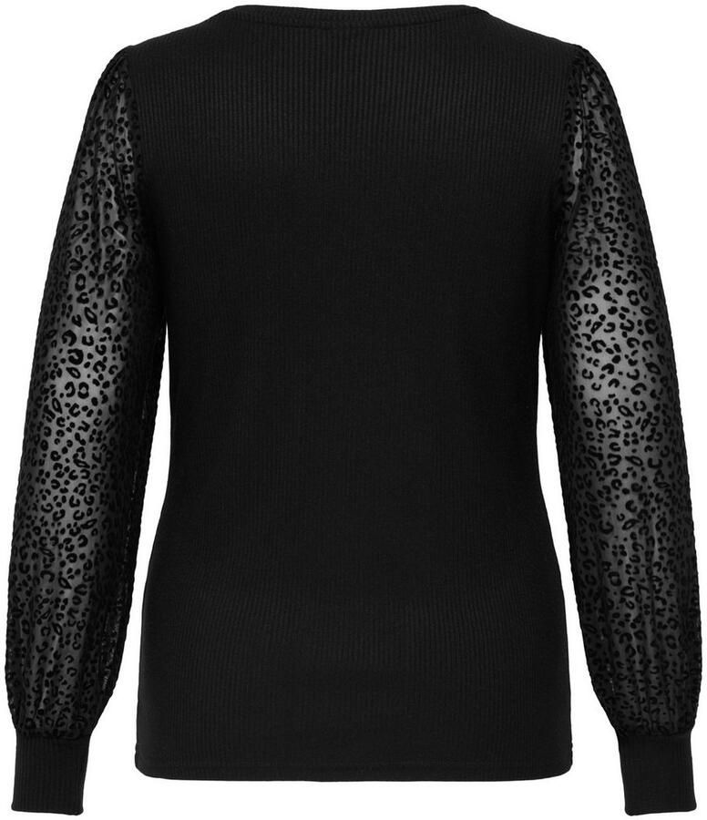 ONLY CARMAKOMA Shirt met lange mouwen CARVELENA L S O-NECK BLOUSE JRS