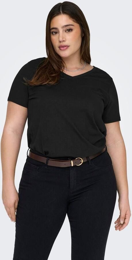 ONLY CARMAKOMA Shirt met V-hals CARBONNIE LIFE S S V A-SHAPE TEE NOOS - Foto 6