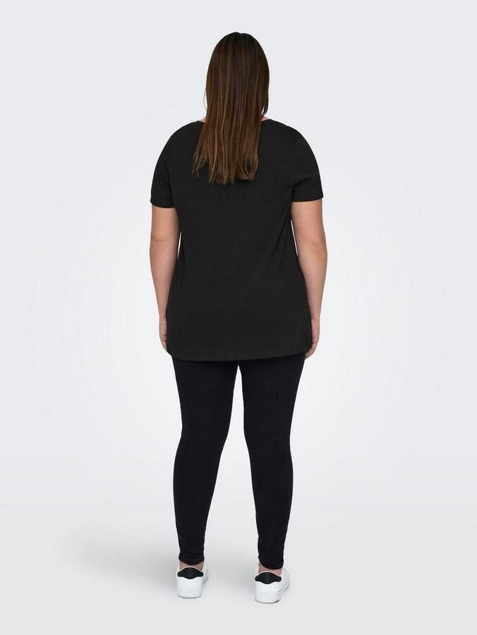 ONLY CARMAKOMA Shirt met V-hals CARBONNIE LIFE S S V A-SHAPE TEE NOOS - Foto 5