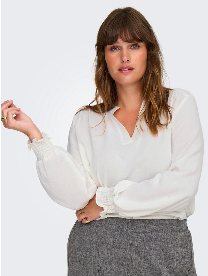 ONLY CARMAKOMA Shirtblouse CARMETTA LIFE V-NECK TOP WVN NOOS - Foto 4