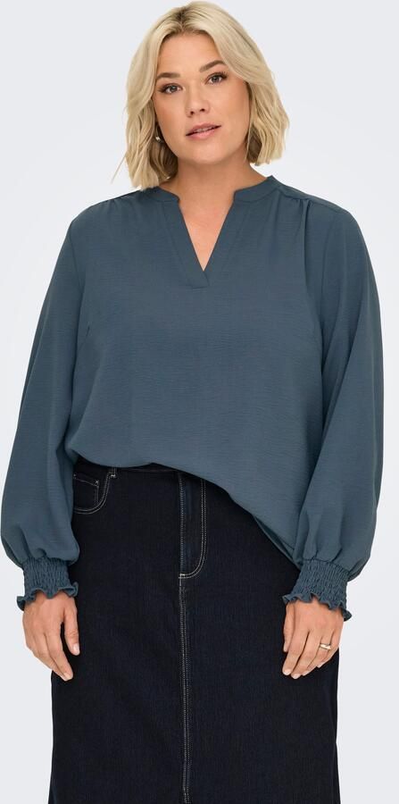 ONLY CARMAKOMA Shirtblouse CARMETTA LIFE V-NECK TOP WVN NOOS - Foto 6
