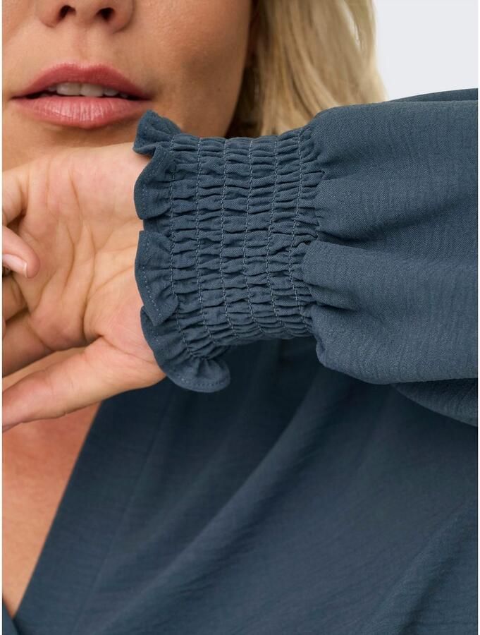 ONLY CARMAKOMA Shirtblouse CARMETTA LIFE V-NECK TOP WVN NOOS - Foto 2