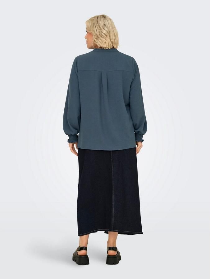 ONLY CARMAKOMA Shirtblouse CARMETTA LIFE V-NECK TOP WVN NOOS - Foto 3