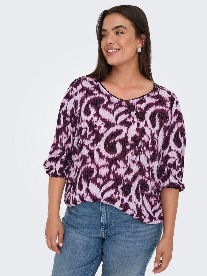ONLY CARMAKOMA Shirtblouse CARTYLA LIFE 3 4 BLOUSE AOP - Foto 3