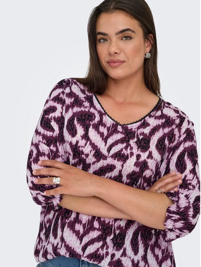 ONLY CARMAKOMA Shirtblouse CARTYLA LIFE 3 4 BLOUSE AOP - Foto 2
