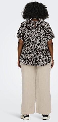 ONLY CARMAKOMA top CARVICA met panterprint grijs bruin zwart - Foto 6