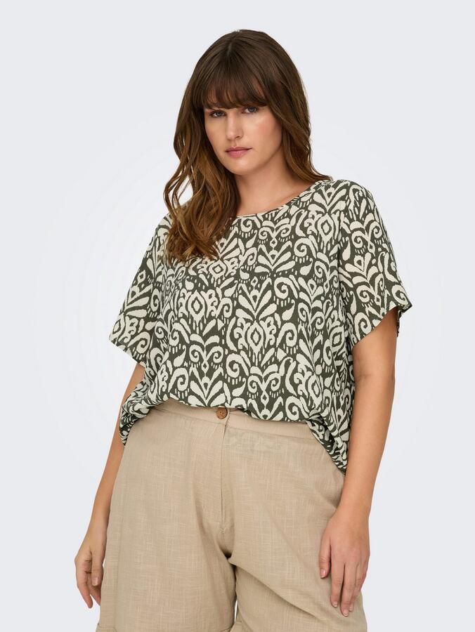 ONLY CARMAKOMA Shirtblouse CARVICA SS TOP WVN NOOS - Foto 3