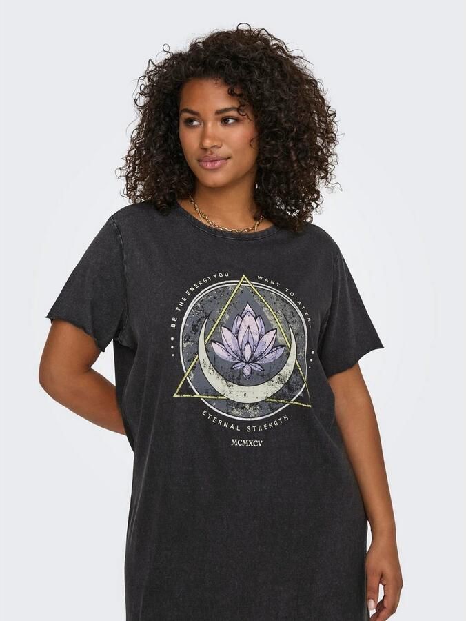 ONLY CARMAKOMA Shirtjurk CARLUCY LIFE SS T-SHIRT DRESS JRS NOOS - Foto 4