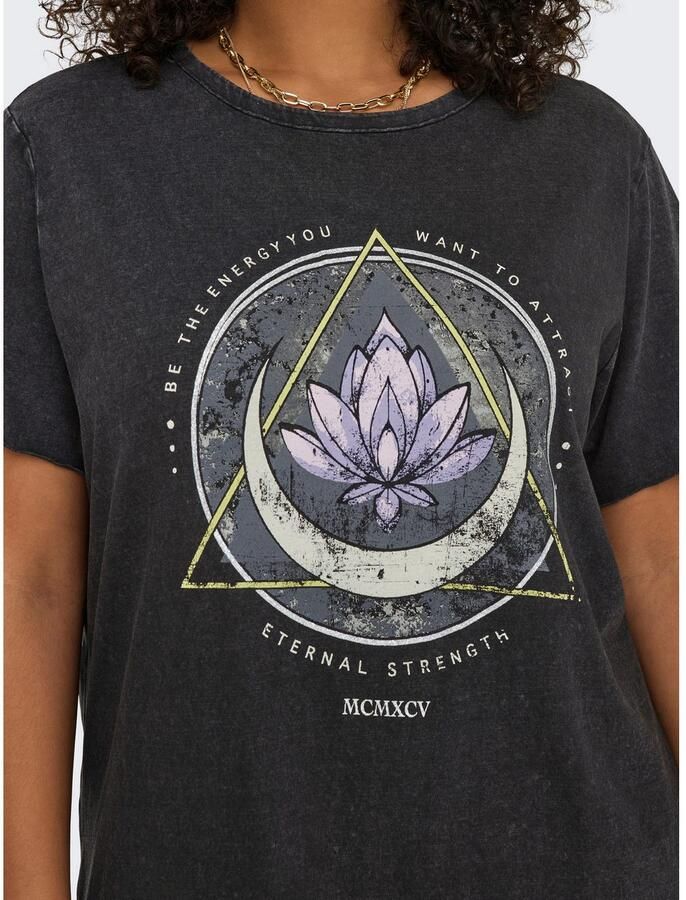 ONLY CARMAKOMA Shirtjurk CARLUCY LIFE SS T-SHIRT DRESS JRS NOOS