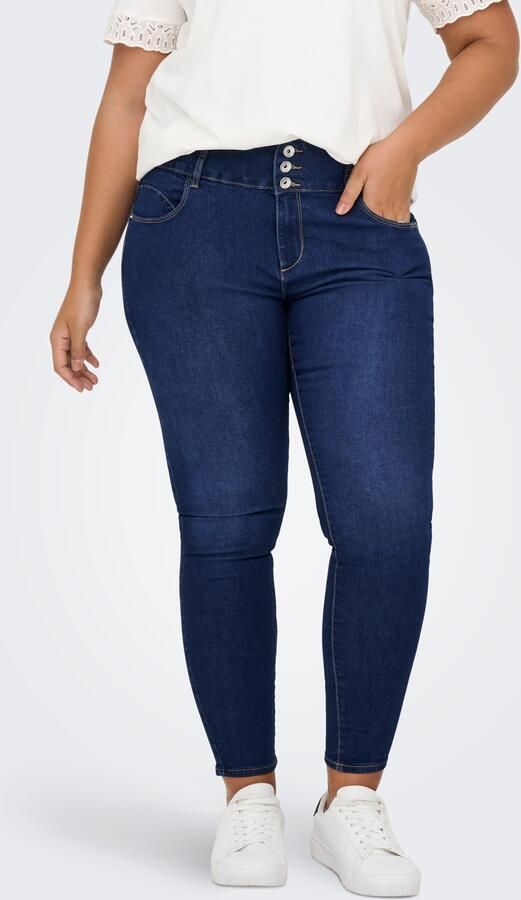 ONLY CARMAKOMA Skinny fit jeans CARANNA HW SKINNY ANK MBD DNM ANA - Foto 7