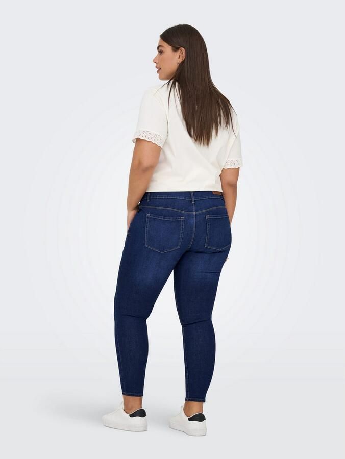 ONLY CARMAKOMA Skinny fit jeans CARANNA HW SKINNY ANK MBD DNM ANA - Foto 4