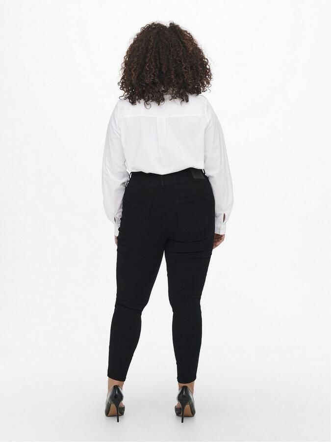 ONLY CARMAKOMA Ankle jeans CARANNABEL HW SKINNY ANK Highwaist met 3-knoopsband - Foto 7