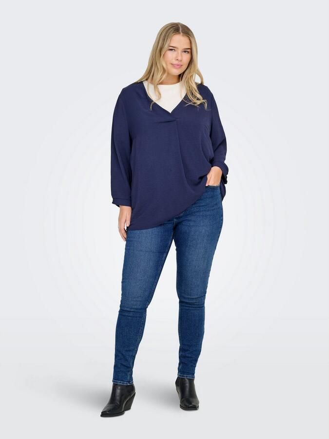 ONLY CARMAKOMA Skinny fit jeans CARCRUZ EX HW SKINNY DNM PIMBOX BF - Foto 4