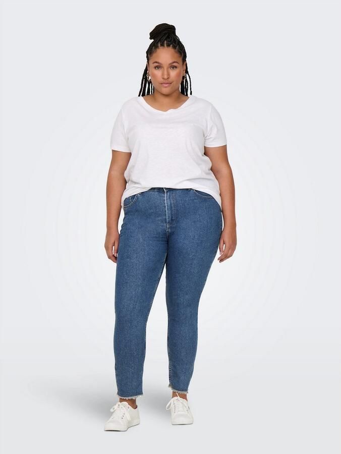 ONLY CARMAKOMA Skinny fit jeans CARHUSH MID SKINNY AK RW DNM AKM186 - Foto 5