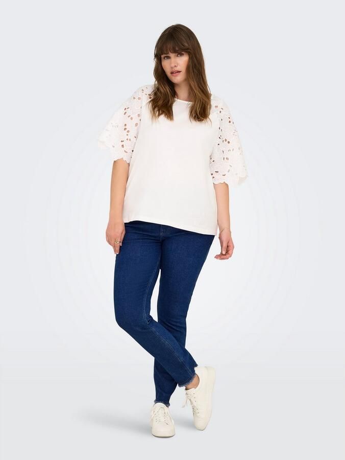 ONLY CARMAKOMA Skinny fit jeans CARHUSH MID SKINNY ANK RW DNM AKM187 - Foto 10