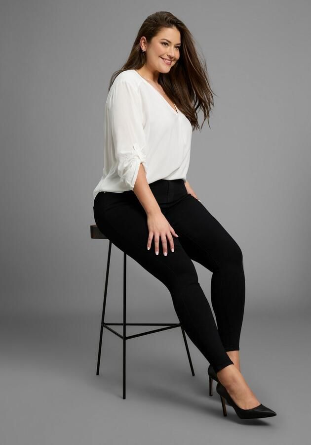 ONLY CARMAKOMA Skinny fit jeans CARTHUNDER PUSH UP REG SK JNS - Foto 4