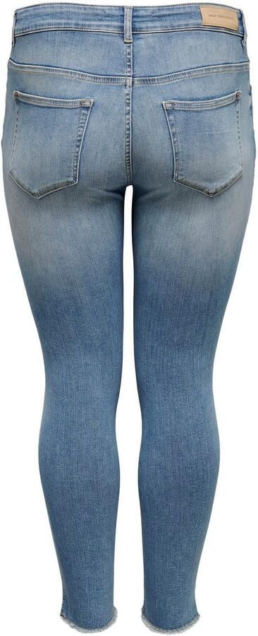 ONLY CARMAKOMA cropped regular waist skinny jeans CARWILLY light denim - Foto 10